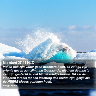 Numberi 27:11 NLD Bible Verse Image