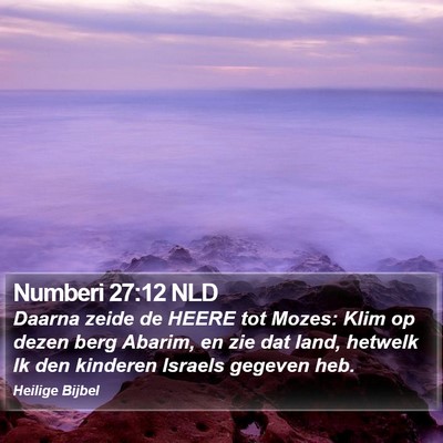 Numberi 27:12 NLD Bible Verse Image