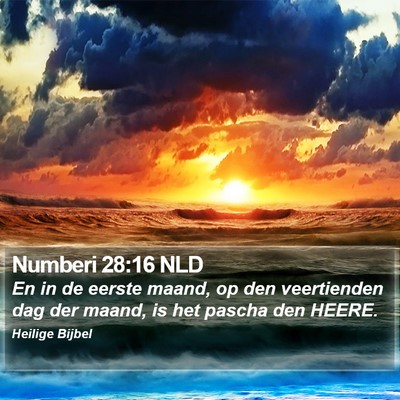 Numberi 28:16 NLD Bible Verse Image