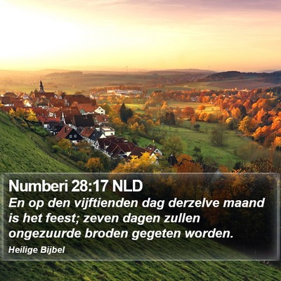 Numberi 28:17 NLD Bible Verse Image