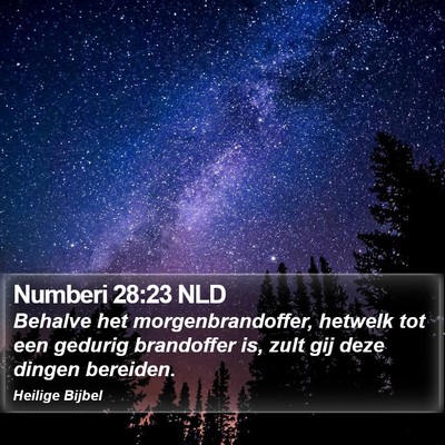 Numberi 28:23 NLD Bible Verse Image