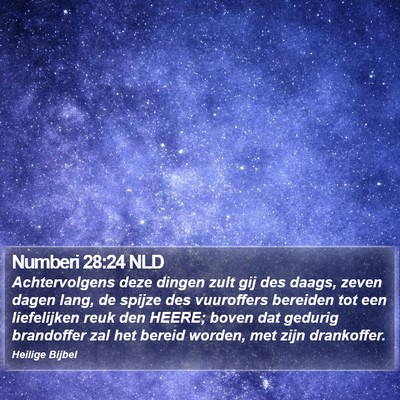 Numberi 28:24 NLD Bible Verse Image