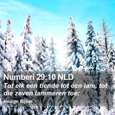 Numberi 29:10 NLD Bible Verse Image