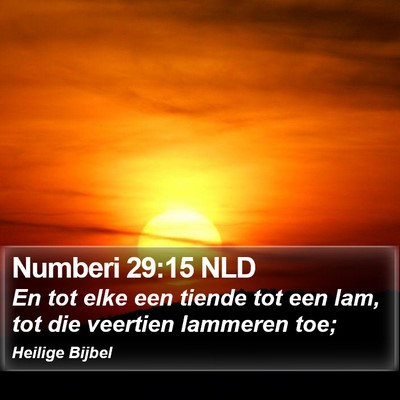 Numberi 29:15 NLD Bible Verse Image