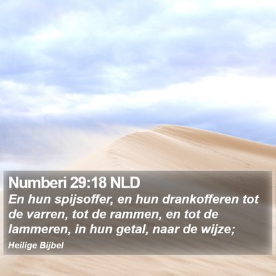 Numberi 29:18 NLD Bible Verse Image
