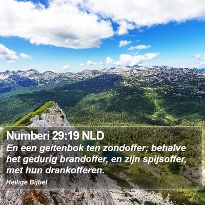 Numberi 29:19 NLD Bible Verse Image