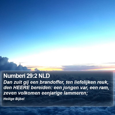 Numberi 29:2 NLD Bible Verse Image