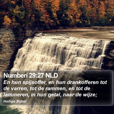 Numberi 29:27 NLD Bible Verse Image