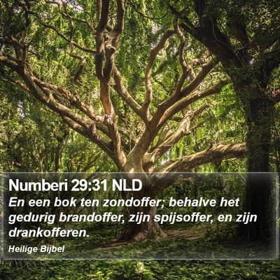 Numberi 29:31 NLD Bible Verse Image