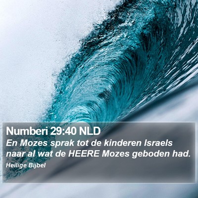 Numberi 29:40 NLD Bible Verse Image