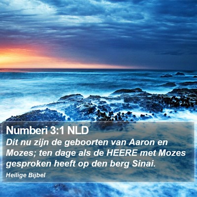 Numberi 3:1 NLD Bible Verse Image