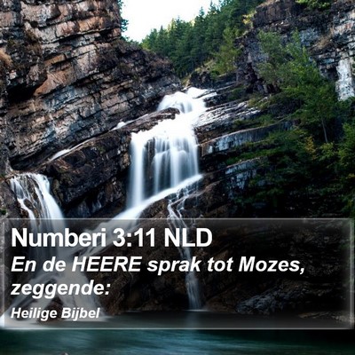 Numberi 3:11 NLD Bible Verse Image