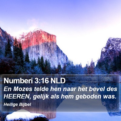 Numberi 3:16 NLD Bible Verse Image