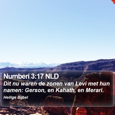 Numberi 3:17 NLD Bible Verse Image