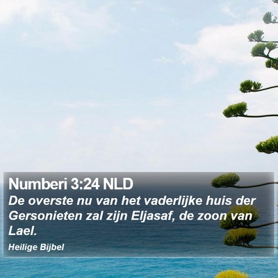 Numberi 3:24 NLD Bible Verse Image