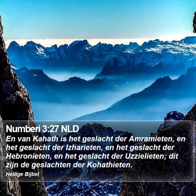 Numberi 3:27 NLD Bible Verse Image