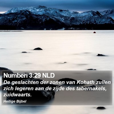 Numberi 3:29 NLD Bible Verse Image