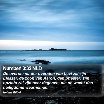 Numberi 3:32 NLD Bible Verse Image