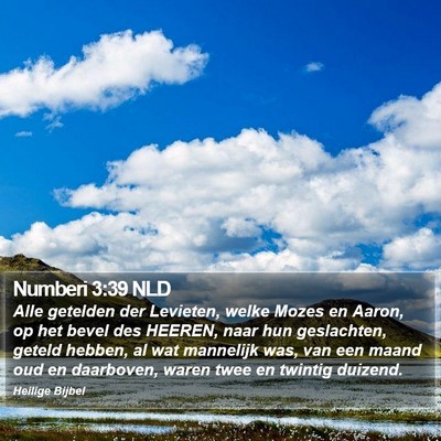 Numberi 3:39 NLD Bible Verse Image