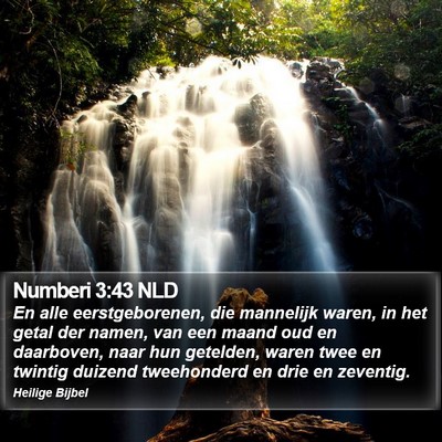 Numberi 3:43 NLD Bible Verse Image