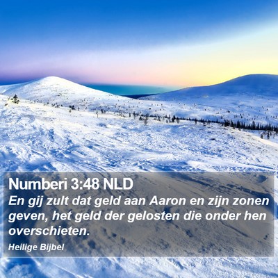 Numberi 3:48 NLD Bible Verse Image