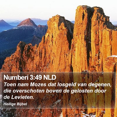 Numberi 3:49 NLD Bible Verse Image