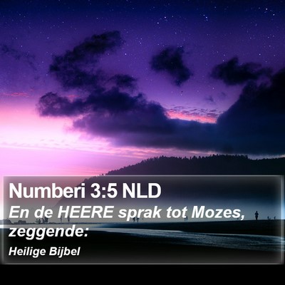 Numberi 3:5 NLD Bible Verse Image