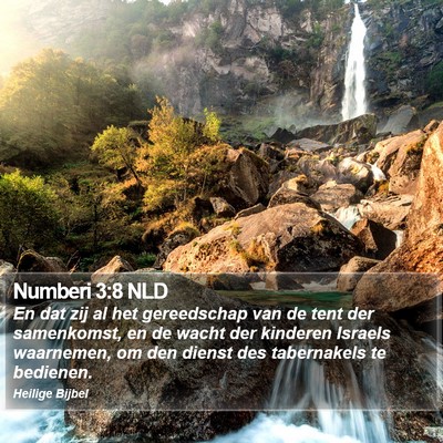Numberi 3:8 NLD Bible Verse Image