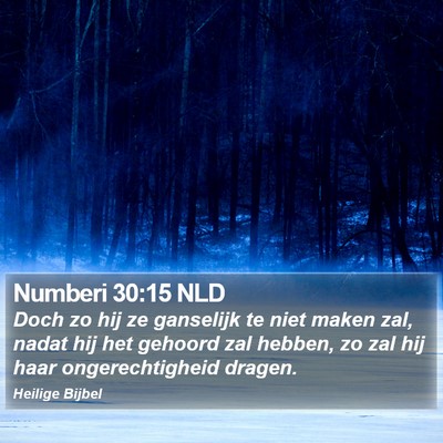 Numberi 30:15 NLD Bible Verse Image