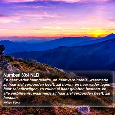 Numberi 30:4 NLD Bible Verse Image