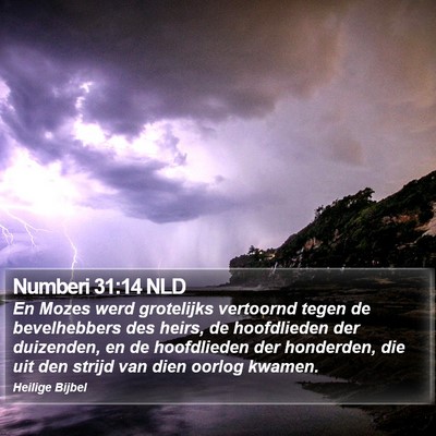 Numberi 31:14 NLD Bible Verse Image