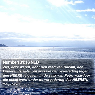 Numberi 31:16 NLD Bible Verse Image