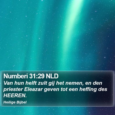 Numberi 31:29 NLD Bible Verse Image