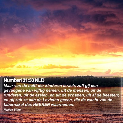 Numberi 31:30 NLD Bible Verse Image