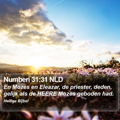 Numberi 31:31 NLD Bible Verse Image