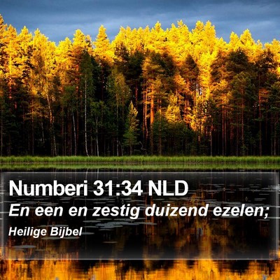 Numberi 31:34 NLD Bible Verse Image