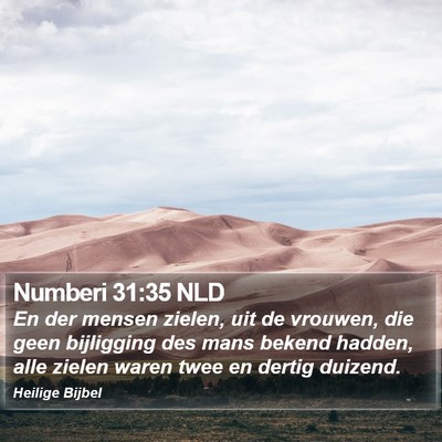 Numberi 31:35 NLD Bible Verse Image