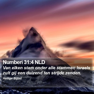 Numberi 31:4 NLD Bible Verse Image