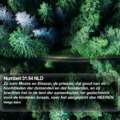 Numberi 31:54 NLD Bible Verse Image
