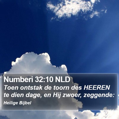 Numberi 32:10 NLD Bible Verse Image