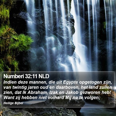 Numberi 32:11 NLD Bible Verse Image