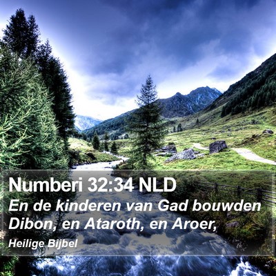 Numberi 32:34 NLD Bible Verse Image