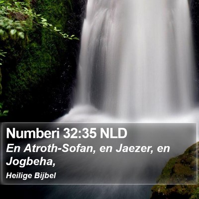 Numberi 32:35 NLD Bible Verse Image