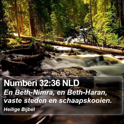 Numberi 32:36 NLD Bible Verse Image