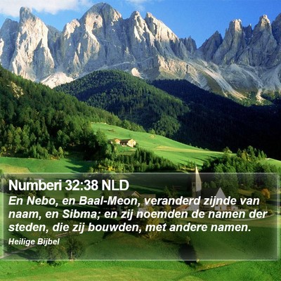 Numberi 32:38 NLD Bible Verse Image
