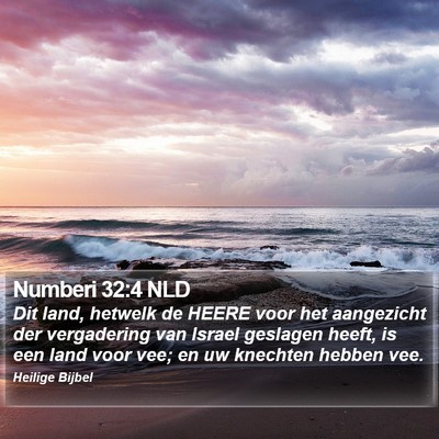 Numberi 32:4 NLD Bible Verse Image