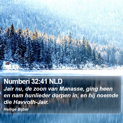Numberi 32:41 NLD Bible Verse Image