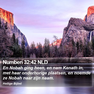 Numberi 32:42 NLD Bible Verse Image