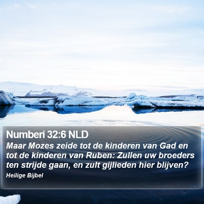 Numberi 32:6 NLD Bible Verse Image