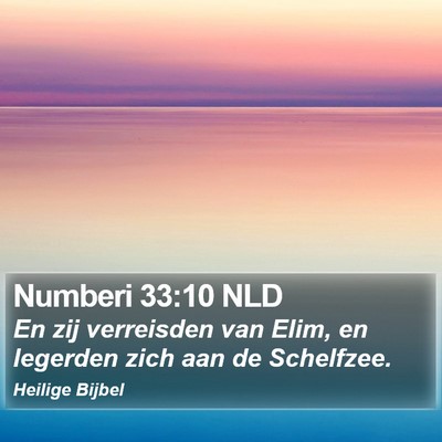 Numberi 33:10 NLD Bible Verse Image